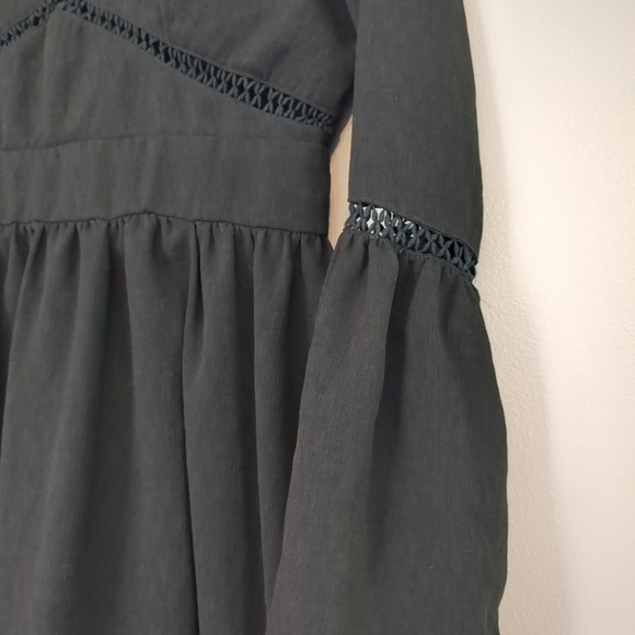 Moon River Dress Women's Medium Black Dark Fairy Witch Whimsigoth Grunge - Picture 3 of 11